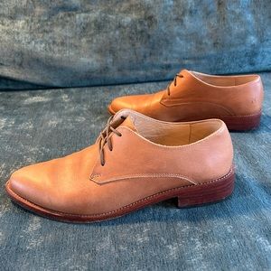 Almond Brown Nisolo Leather Oxford Shoe- Women 8.5